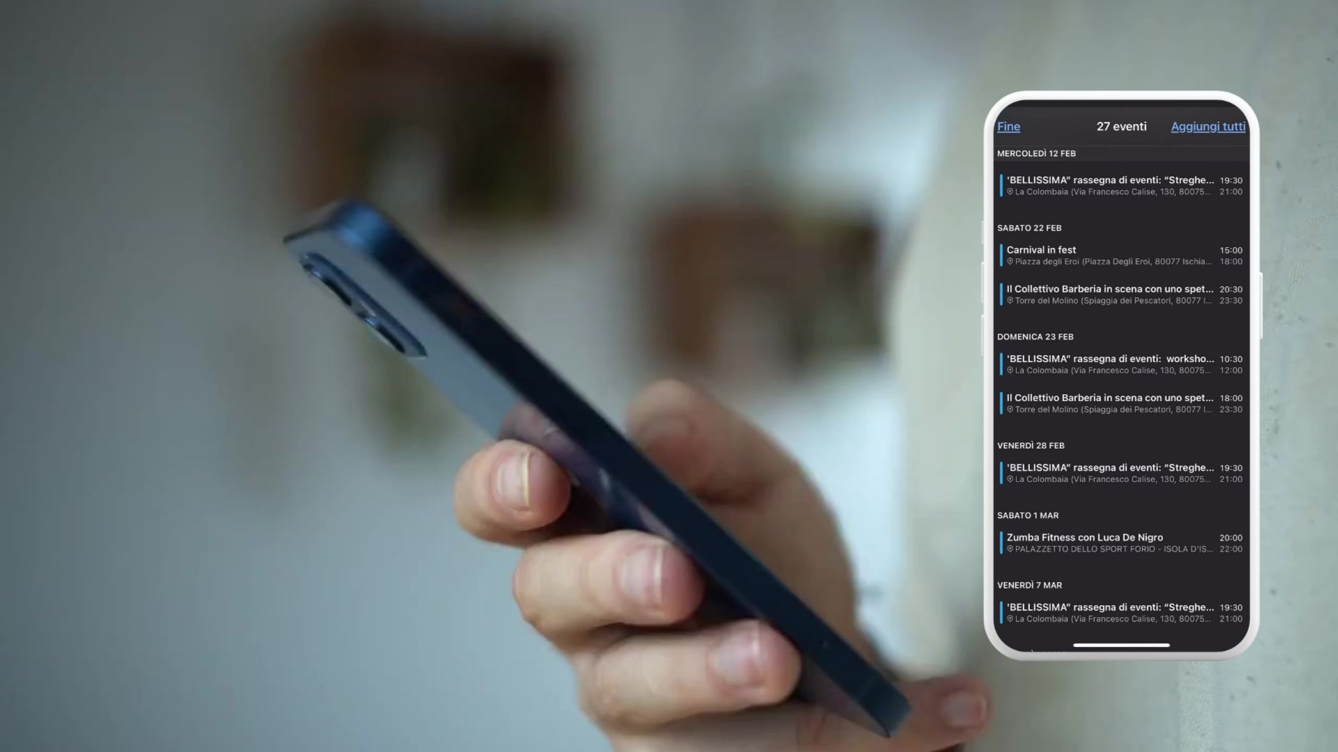 Step-by-step guide: how to sync the Ischia events calendar to your device
